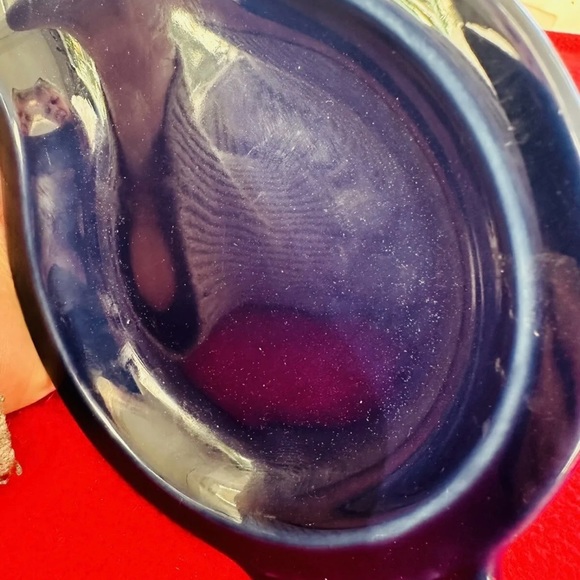 FIESTA Sugar & Creamer Tray Set Shamrock Green Cobalt Blue NO LID Homer Laughlin - Picture 8 of 12